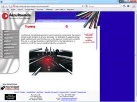 Example of Manufacturing Materials and Heavy Equipment custom web design