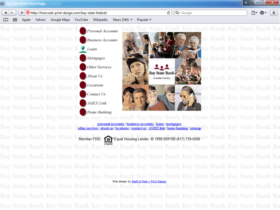 Example of Banks and Financial Bank Small Business Web Site