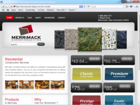 Example of Manufacturing Materials and Heavy Equipment Website Designer