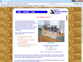 Example of Retail Gifts Arts and Other Web Design Firm