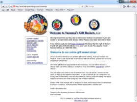 Example of Retail Gifts Arts and Other Internet Web Marketing